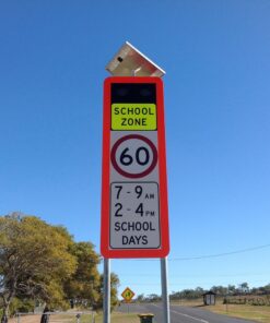 Enhanced Solar School Zone Sign 2